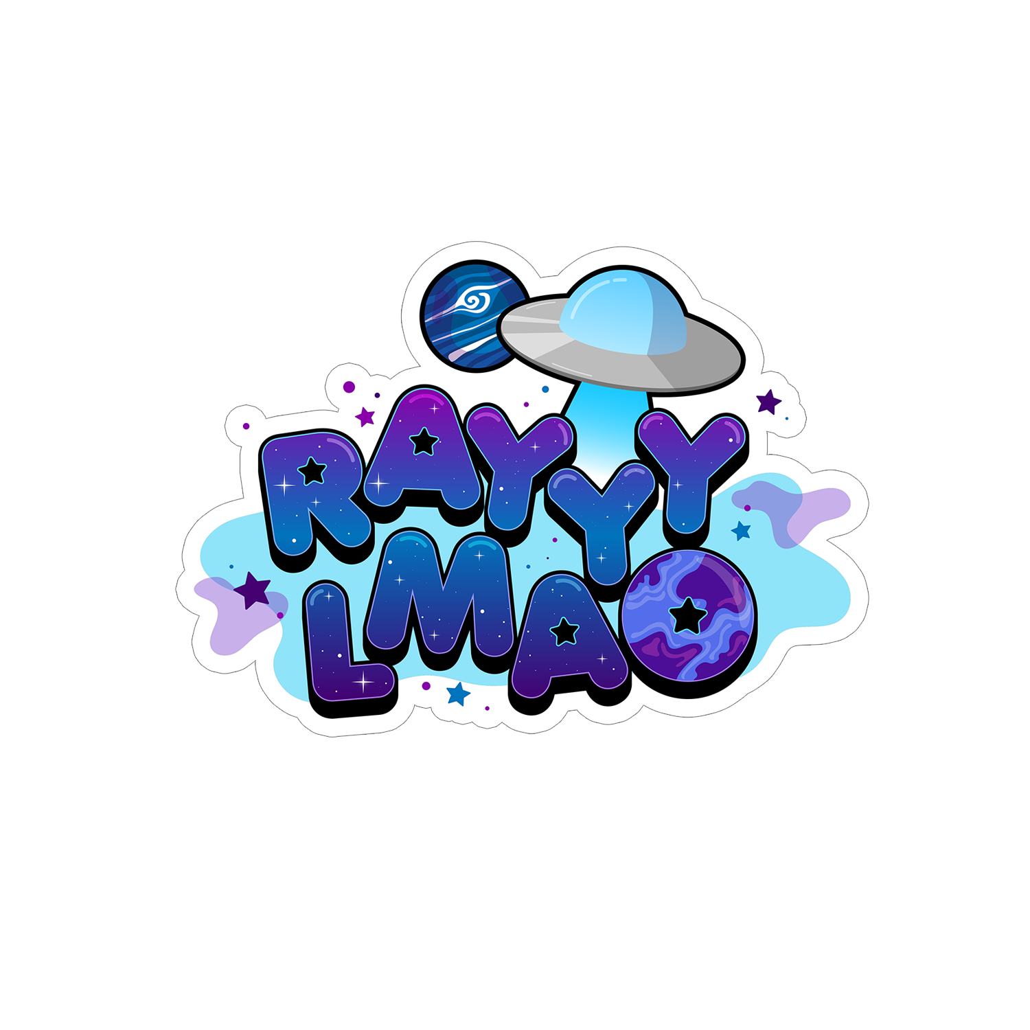 STICKER | RAYYYLMAO SPACE LOGO