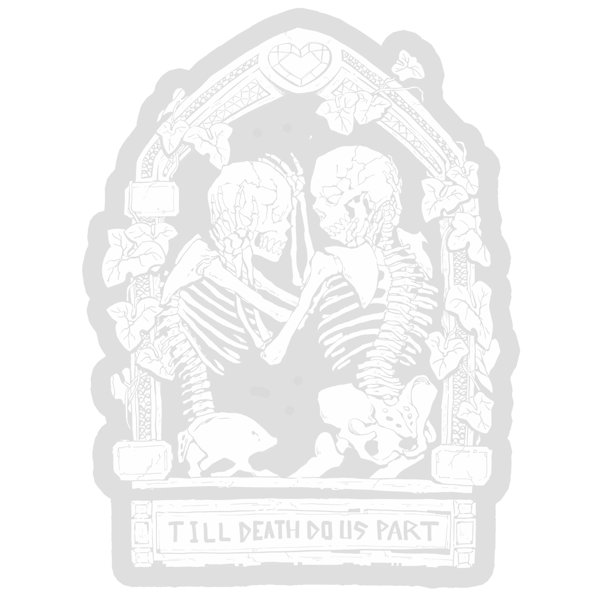 CLEAR STICKER | DEATH DO US PART