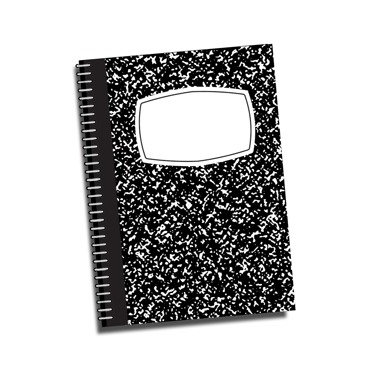 composition notebook cover clipart