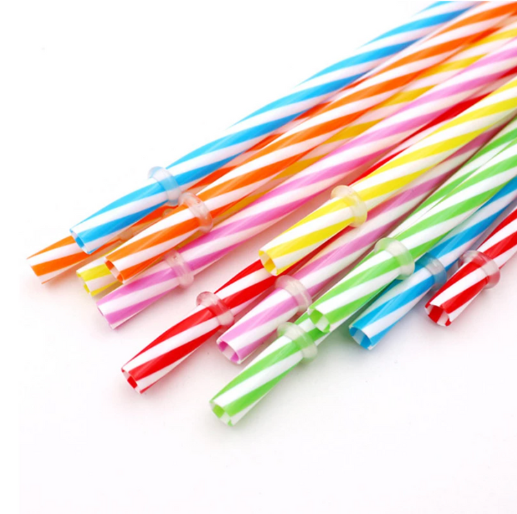 Premium Vector  Realistic striped drink straws isolated, swizzle stick  bundle, thin eco pipe
