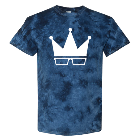 Tie Dye School Spirit Custom Mascot Bleached T-Shirt M / Royal Blue CC