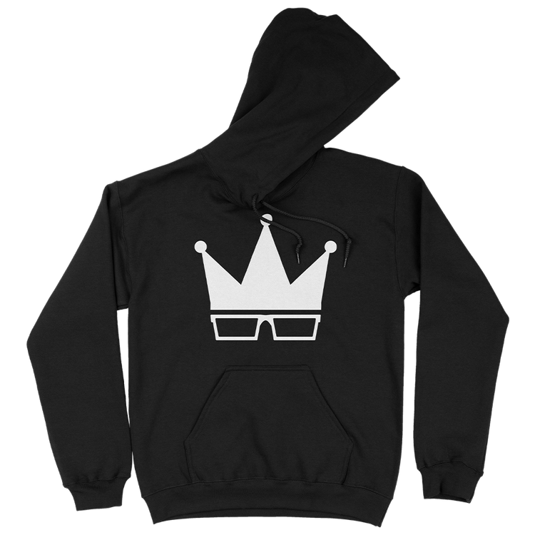 Embroidered White Crown Sandy Hoodie